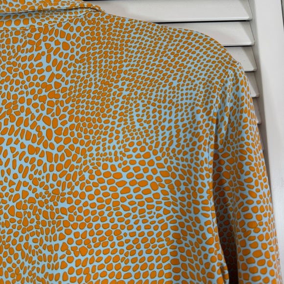 J. McLaughlin Catalina Cloth Leopard Print Pull Over Shirt Top    Size Medium - Picture 5 of 6
